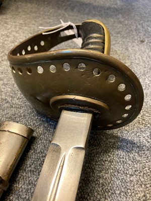Lot 389 - Swords. A Victorian 1845 pattern infantry officer's levee pattern sword plus Swedish sword