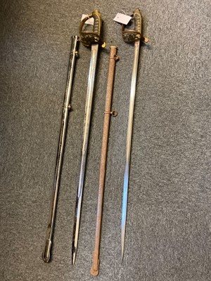 Lot 390 - Swords. A Victorian 1845 pattern infantry officer's sword