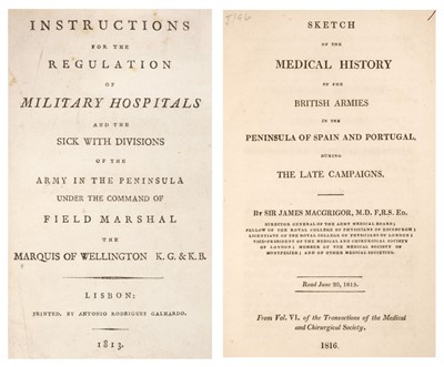 Lot 103 - McGrigor (James). Instructions for the Regulation of Military Hospitals, 1813