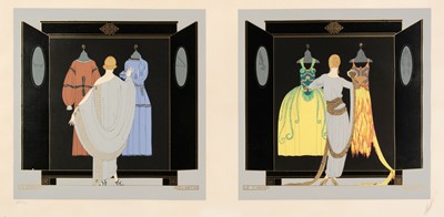 Lot 247 - Erté (Romain de Tirtoff, 1892-1990). Le Choix du Matin, & Le Choix du Soir