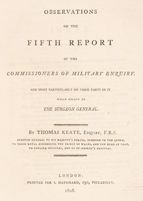 Lot 93 - Keate (Thomas). Observations on the Fifth Report, 1808