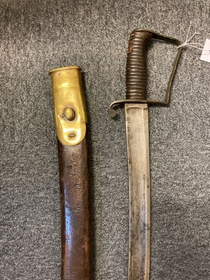 Lot 369 - Sword. A 19th century Indian Mounted Artillery sword