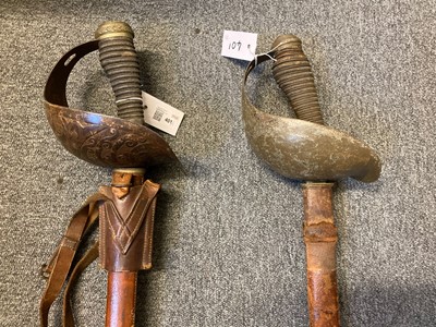 Lot 401 - Swords. Two 1912 pattern cavalry officers swords