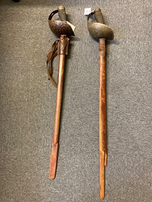 Lot 401 - Swords. Two 1912 pattern cavalry officers swords