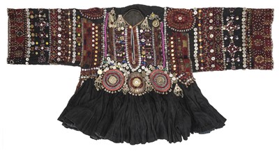 Lot 458 - Pakistan/Afghanistan. A collection of 5 beaded jumlo tops, late 19th-mid 20th century