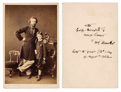 Lot 349 - Meredith (George, 1828-1909).  A rare signed carte de visite, c. 1861