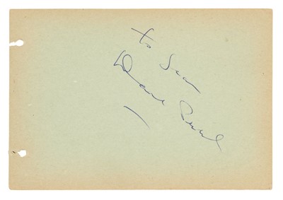 Lot 358 - Peel (David, 1920-1981).  Rare and undedicated signature, c. 1960
