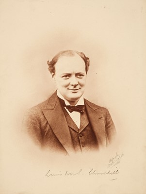 Lot 256 - Churchill (Winston Spencer, 1874-1965). Photograph Signed, [1915]