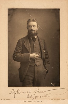 Lot 364 - Shaw (George Bernard, 1856-1950). Photograph Signed, [1893]