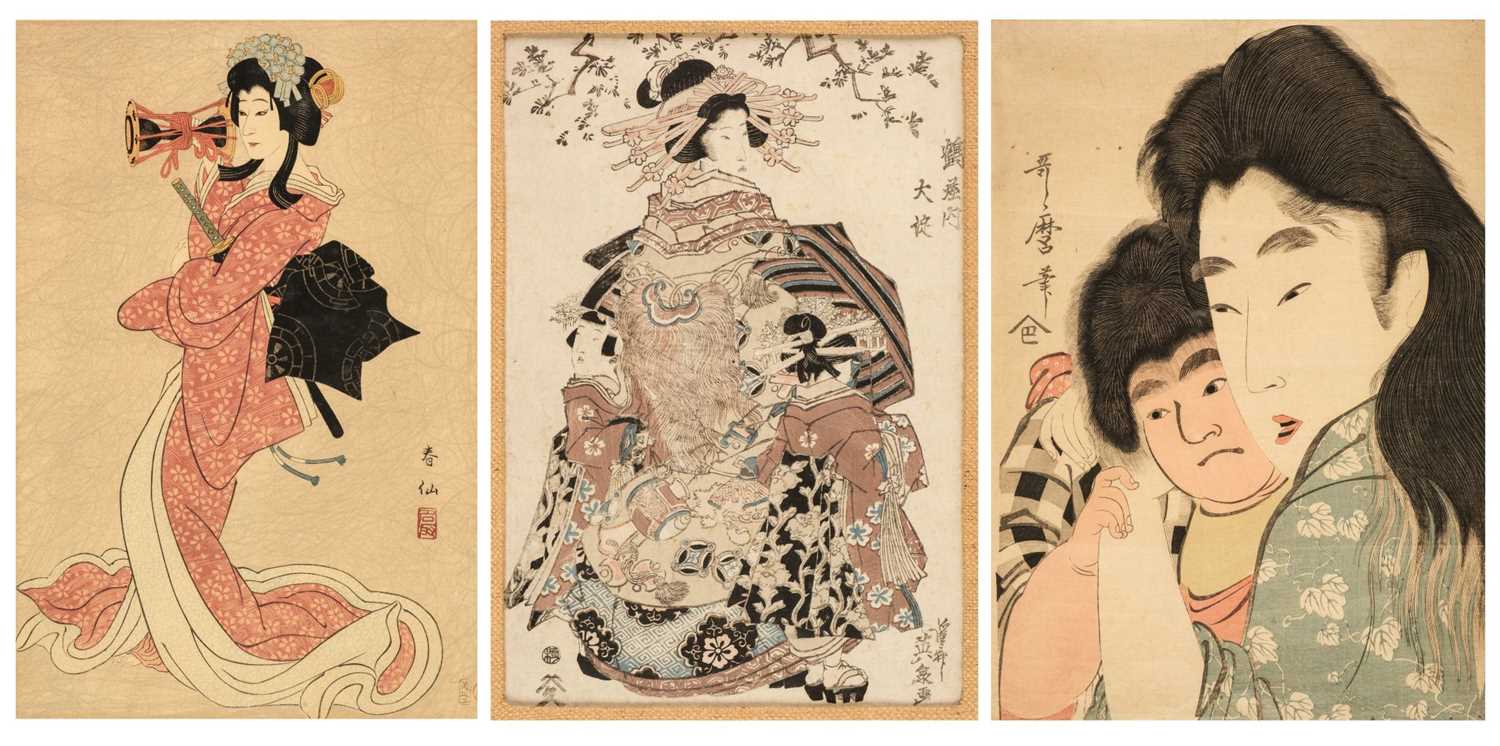 Lot 245 - Eisen (Ikeda, 1790-1848). Courtesan with