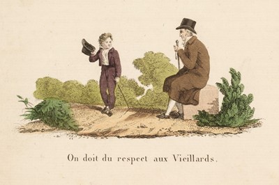 Lot 482 - French juvenile books. La civilité en estampes, circa 1825