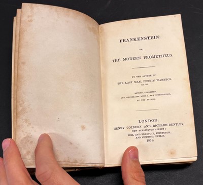 Lot 342 - Shelley (Mary Wollstonecraft). Frankenstein, 1831