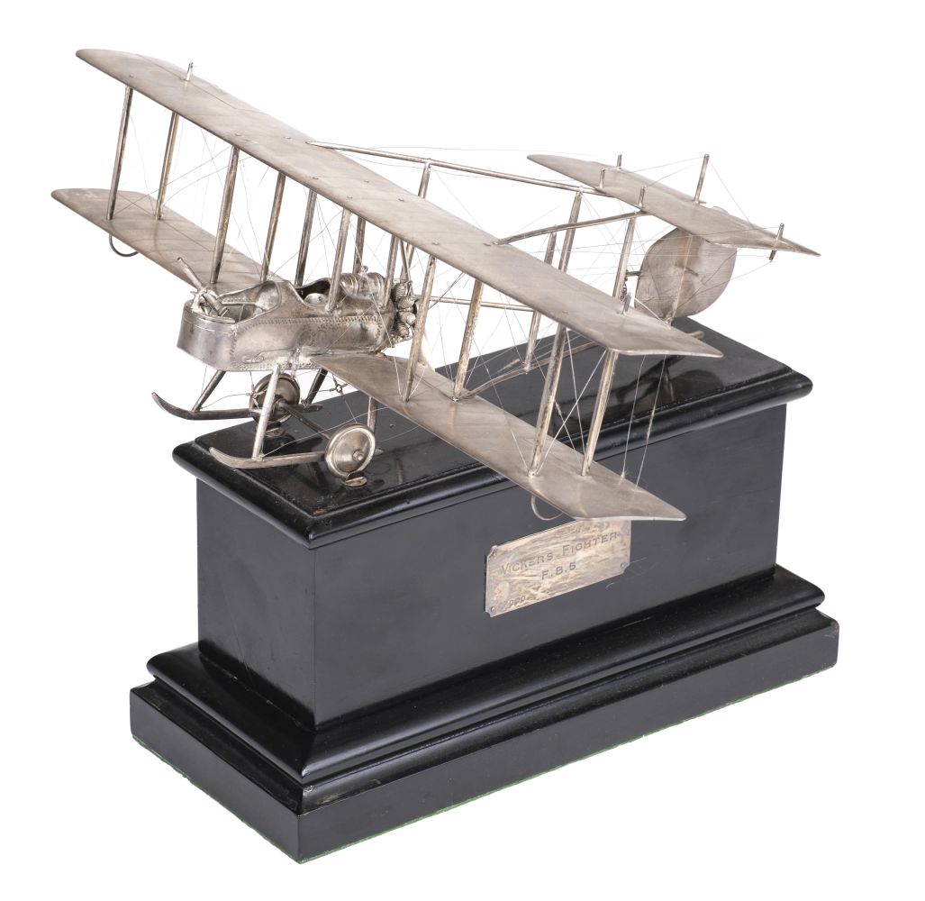 Vickers Fighter Lot 95 - Vickers Fighter F.B.5. A fine WWI silver