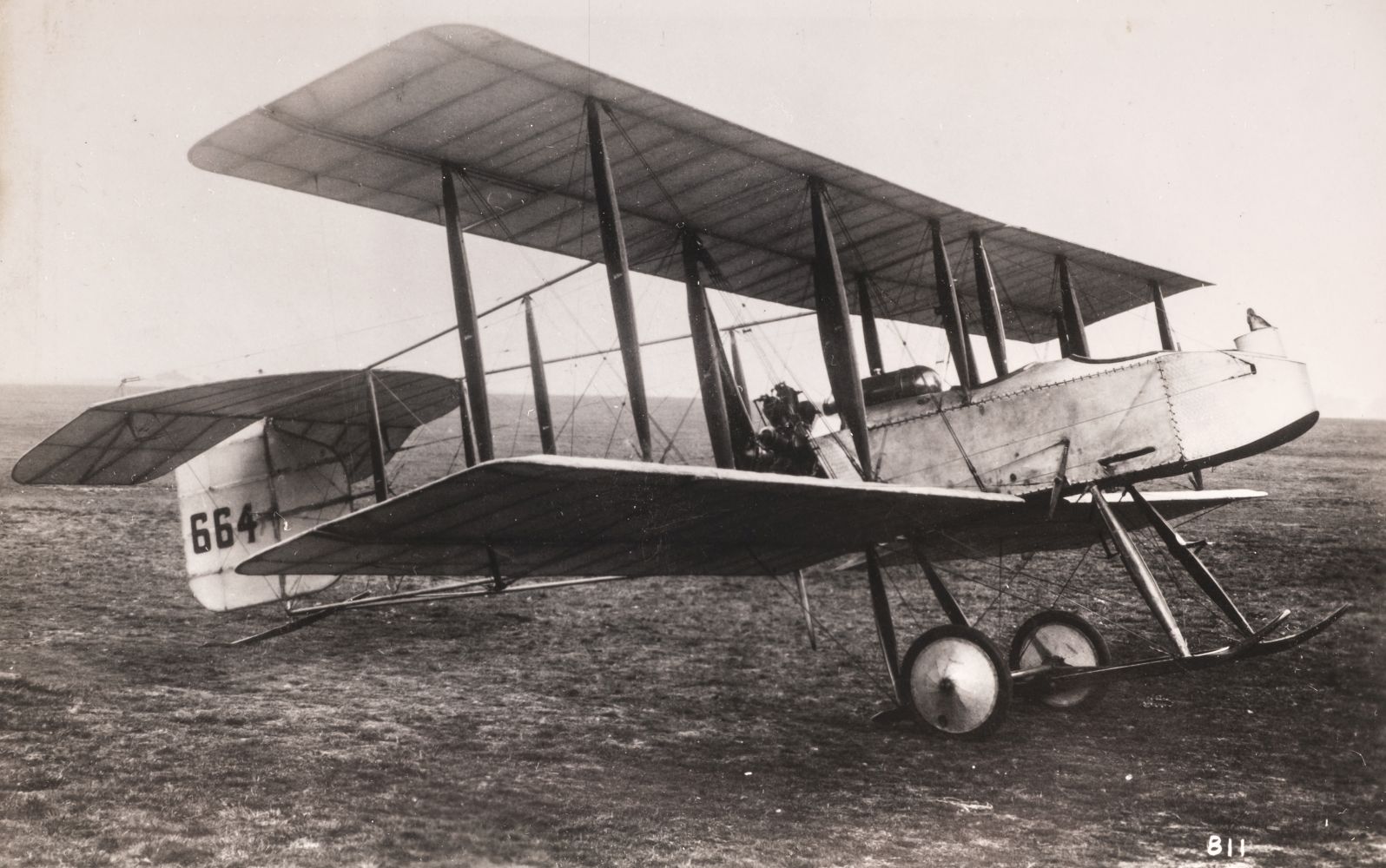 Vickers Fighter Lot 95 - Vickers Fighter F.B.5. A fine WWI silver