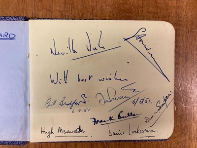 Lot 4 - Aviation Autographs. A small pocket album circa 1950s including Neville Duke