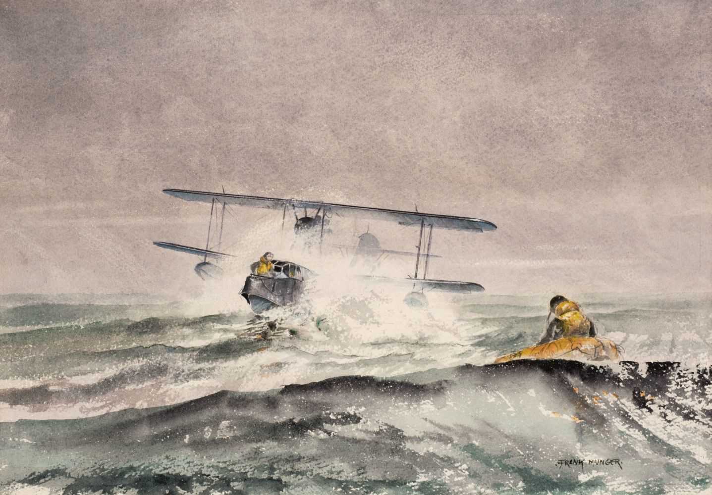 Lot 112 - Munger (Frank, 1920-2010). Air Sea Rescue - Down in the Drink, watercolour