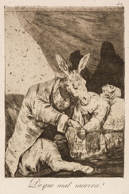 Lot 71 - Goya (Francisco, 1746-1828). De que mal morira, 1796-97