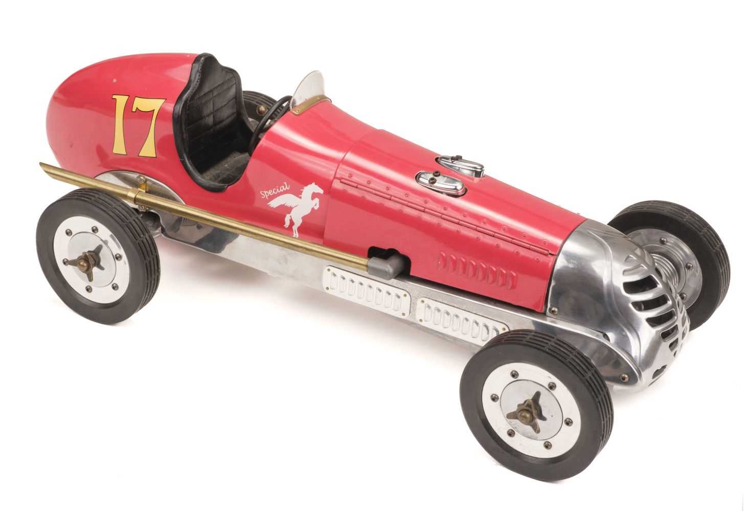 Lot 277 - Model Racing Cars. A pair of decorative model racing cars