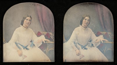 Lot 148 - Claudet (Antoine François Jean, 1797-1867). A hand-tinted stereoscopic daguerreotype