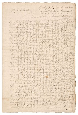 Lot 280 - Battle of Nivelle. A Good Autograph Letter Signed, 1813
