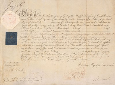 Lot 236 - George IV (1762-1830). Document Signed, 1813..., and others