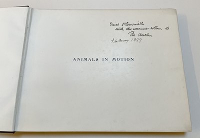 Lot 68 - Muybridge (Eadweard). Animals in Motion. An electro-photographic investigation..., 1899