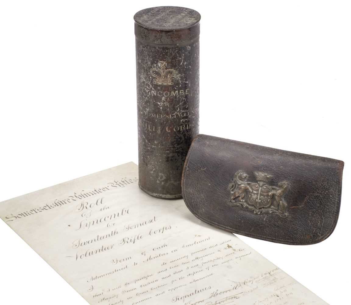 Lot 467 - Somerset Volunteer Rifle Corps. Lyncombe or Somerset Volunteer Rifle Corps, 1860-79