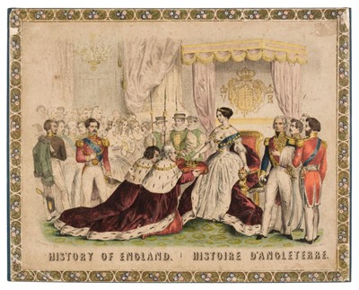 Lot 192 - Victorian Jigsaw. History of England / Histoire d'Angleterre, Paris: H. Rousseau, after 1853