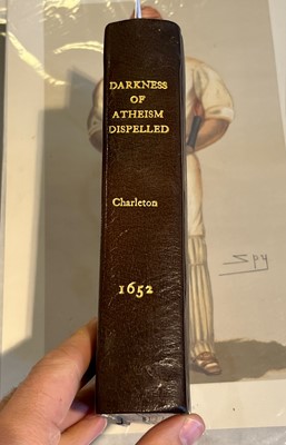 Lot 313 - Charleton (Walter), The Darknes of Atheism Dispelled by the Light of Nature