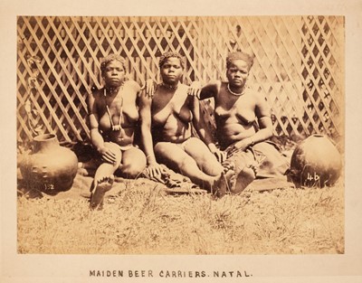 Lot 125 - South Africa. 'Maiden Beer Carriers, Natal', c. 1880s ..., and one other