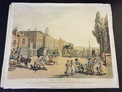 Lot 287 - Rowlandson (Thomas & Dagaty Delini). Views of London, the set of 6, R. Ackermann, 1809