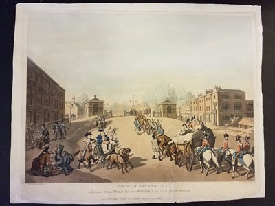 Lot 287 - Rowlandson (Thomas & Dagaty Delini). Views of London, the set of 6, R. Ackermann, 1809