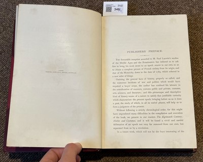 Lot 348 - Lacroix (Paul). The Arts in the Middle Ages, London: Chapman and Hall, 1870