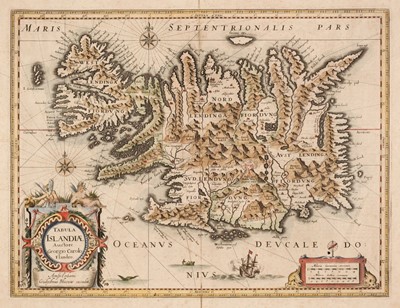 Lot 179 - Iceland. Blaeu (Willem Janszoon), Tabula Islandiae..., circa 1630