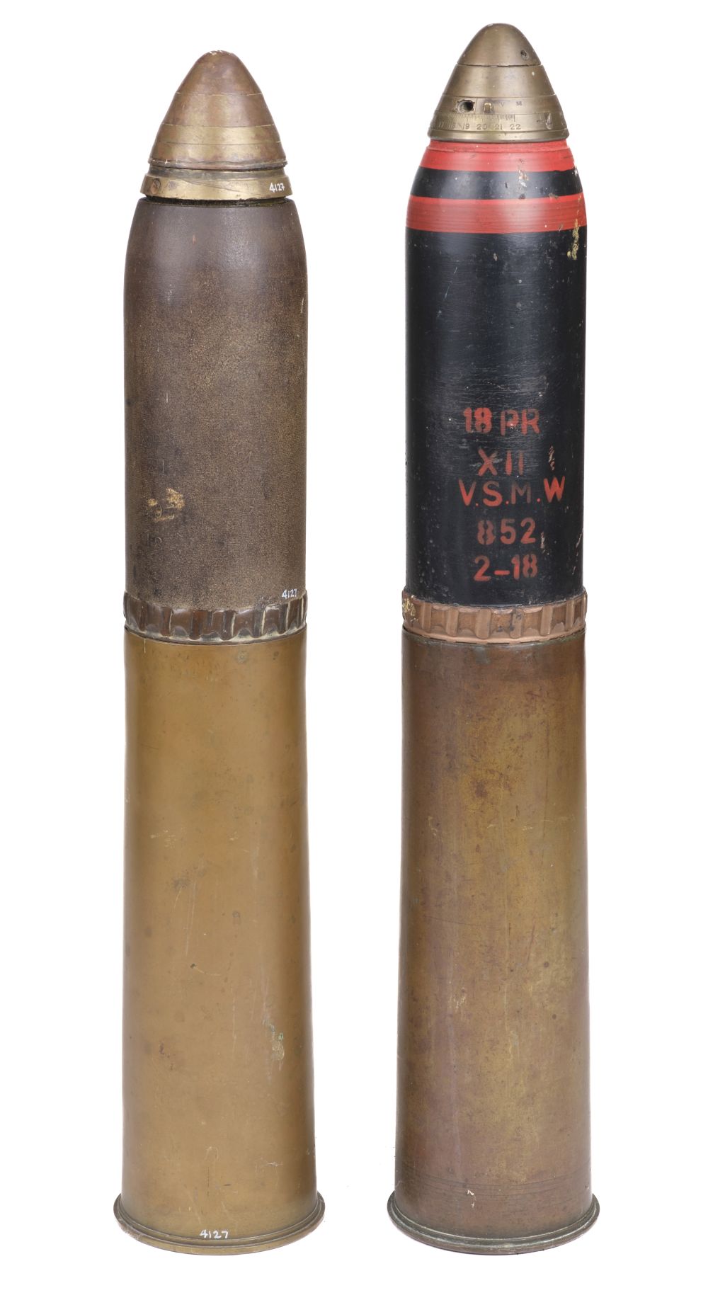 Lot 300 - Munition. An inert 18 Pr. shrapnel round for