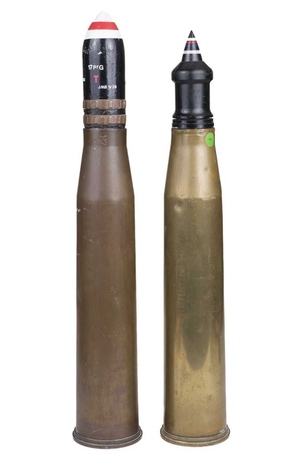 Lot 304 - Munition. An inert British round of ammunition for a 17 pounder QF gun