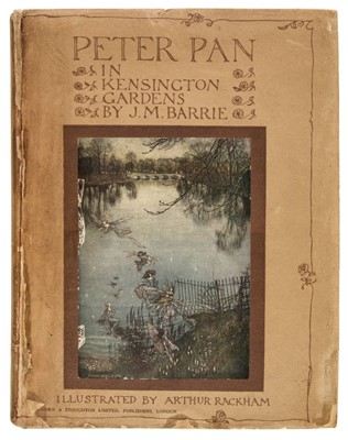 Lot 712 - Rackham (Arthur, illustrator). Peter Pan in Kensington Gardens from The Little White Bird