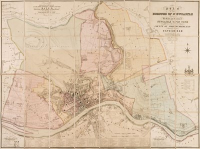 Lot 368 - Oliver (Thomas). Plan of the Borough of Newcastle ..., 1844