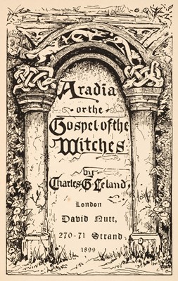 Lot 927 - Leland (Charles). Aradia or the Gospel of the Witches, 1899