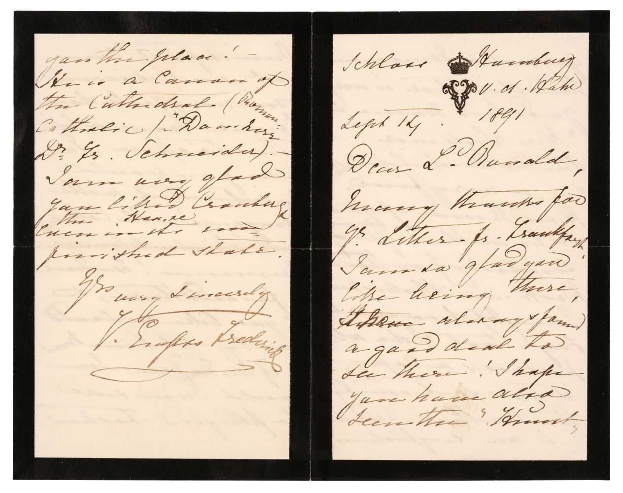 Lot 245 - Victorian Royalty. A well-presented collection of approx. 50 mostly Autograph Letters Signed