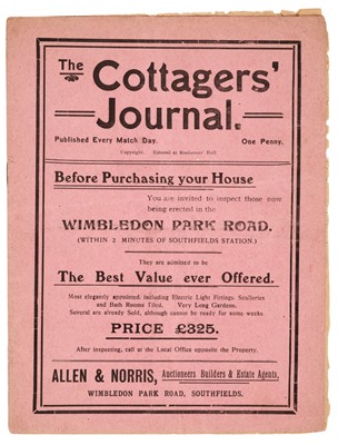 Lot 443 - Fulham Football Club. The Cottagers Journal, 1910