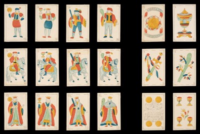 Lot 525 - Spanish playing cards. Garcia Pattern, published Juan Humanes y Ca,1865, & 1 other