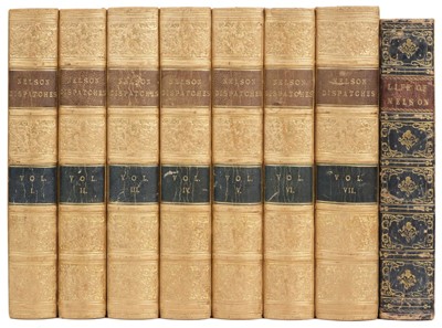 Lot 139 - Nicolas (Nicholas). The Dispatches and Letters of Vice Admiral Lord Viscount Nelson, 7 volumes, 1844-46