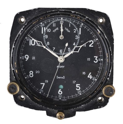 Lot 78 - RAF Chronograph. A good eight-day instrument board timepiece by Smiths type 6a/3187, circa 1950s