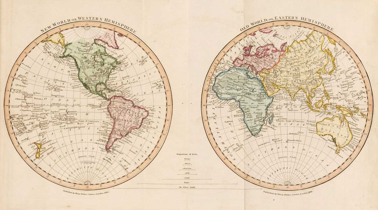 Lot 23 - Russell (John). A Complete Atlas of the World, circa 1823