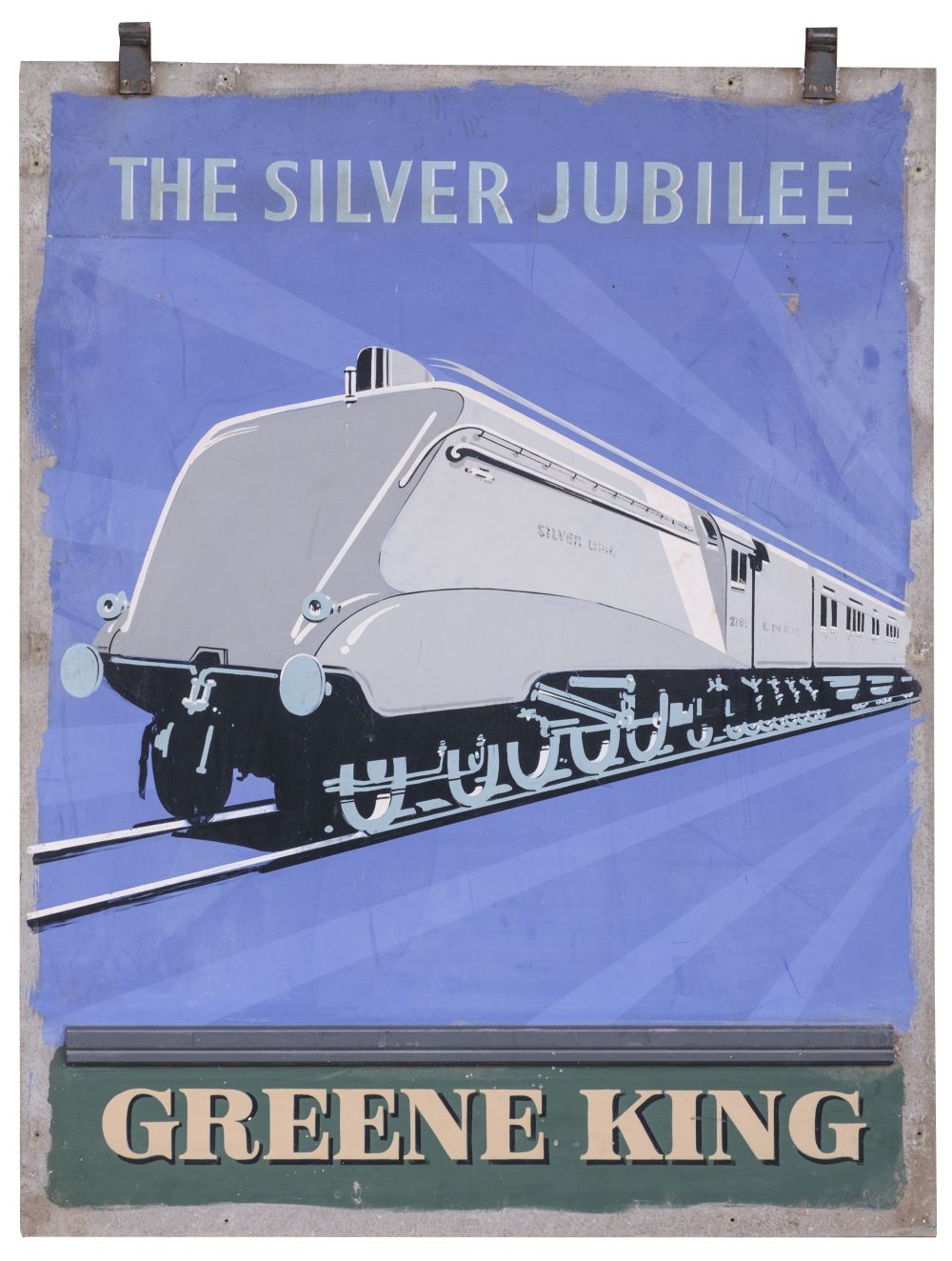 Lot 273 - 'Silver Jubilee' Public House Sign. A double-