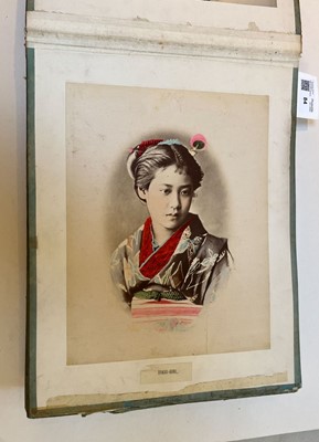 Lot 84 - Kimbei (Kusakabe, 1841-1934). An album containing 50 photographs of Japan and its people, c. 1890