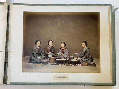 Lot 84 - Kimbei (Kusakabe, 1841-1934). An album containing 50 photographs of Japan and its people, c. 1890