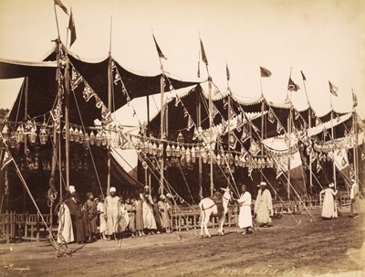 Lot 46 - Egypt. An album containing 90 mounted photographs by Arnoux, Zangaki, Bonfils et al., c. 1890s