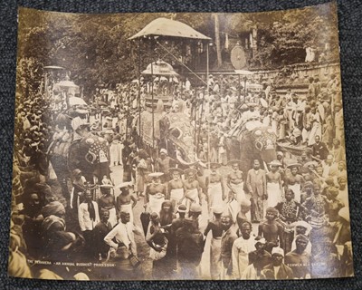 Lot 21 - Ceylon. A group of 5 photographs by Joseph Lawton, 1870s